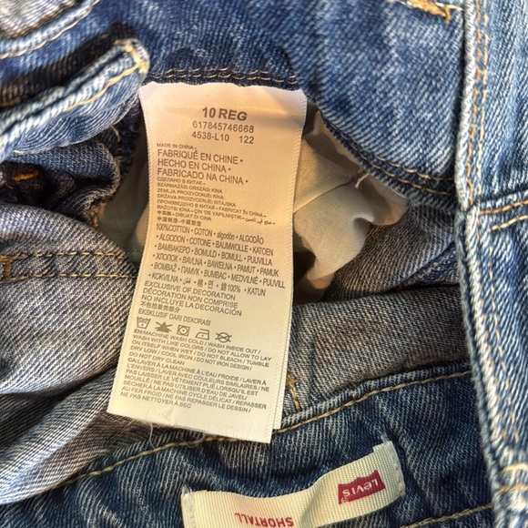 Levi’s blue jeans shortall kids 10r (D1) - Picture 6 of 6